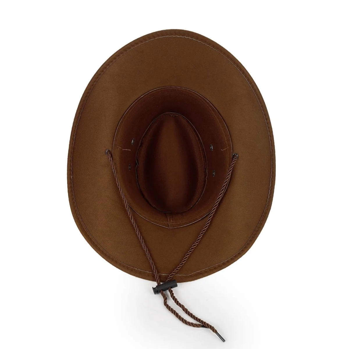 Brown Suede Cowboy Hat for Adults - Image 4