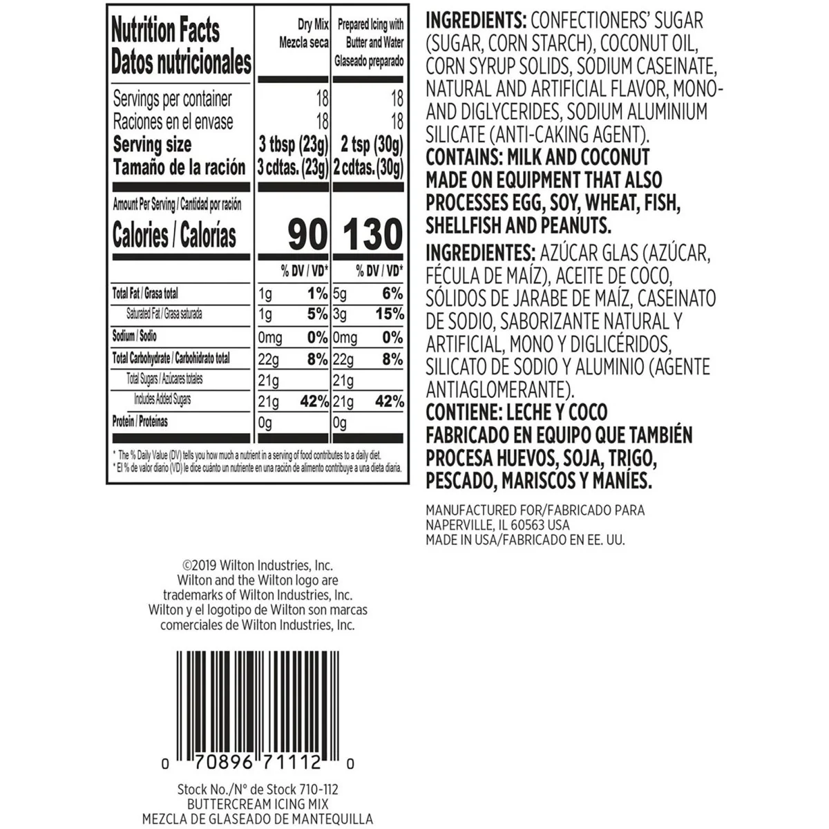Buttercream Icing Mix - White - Image 2