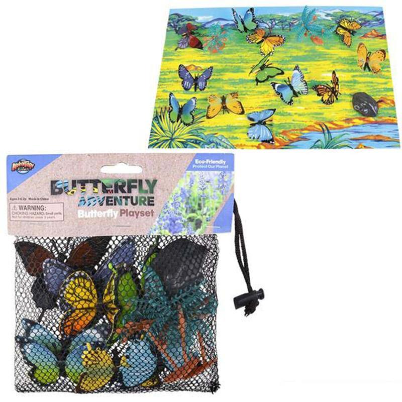Butterflies playset, 12 per package