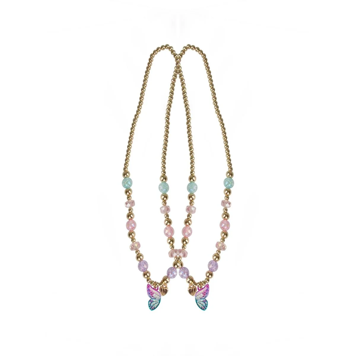 Butterfly Wishes BFF Necklaces for Kids, 2 Count