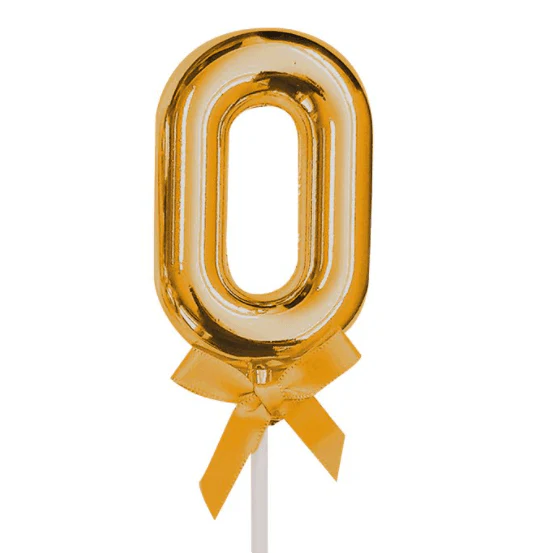 Cake Topper #0, Gold