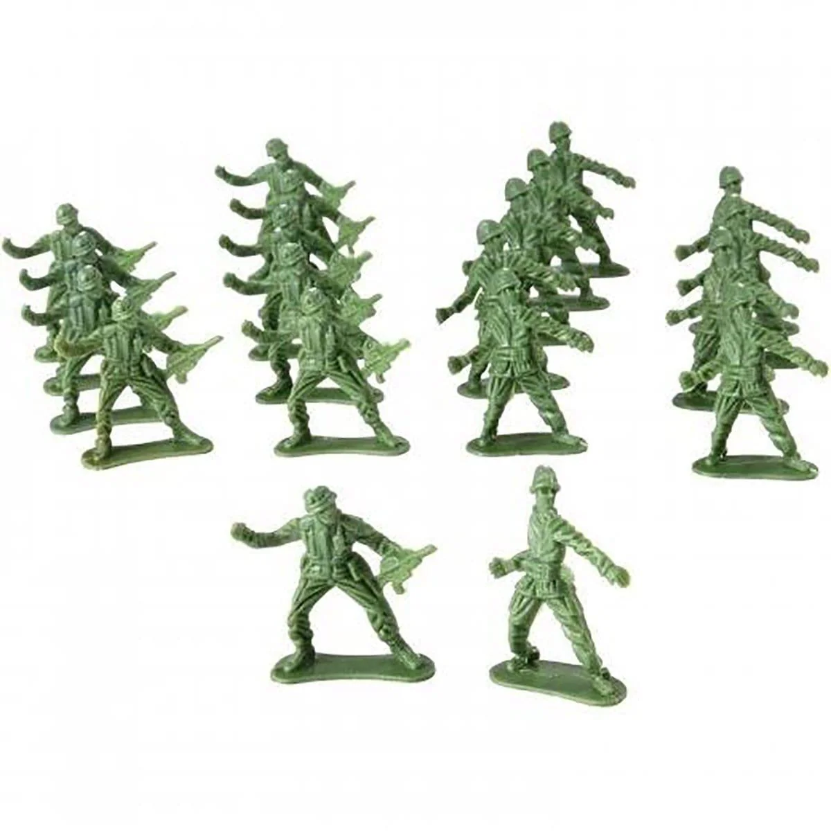 Camouflage classic army men figurines, 36 per package
