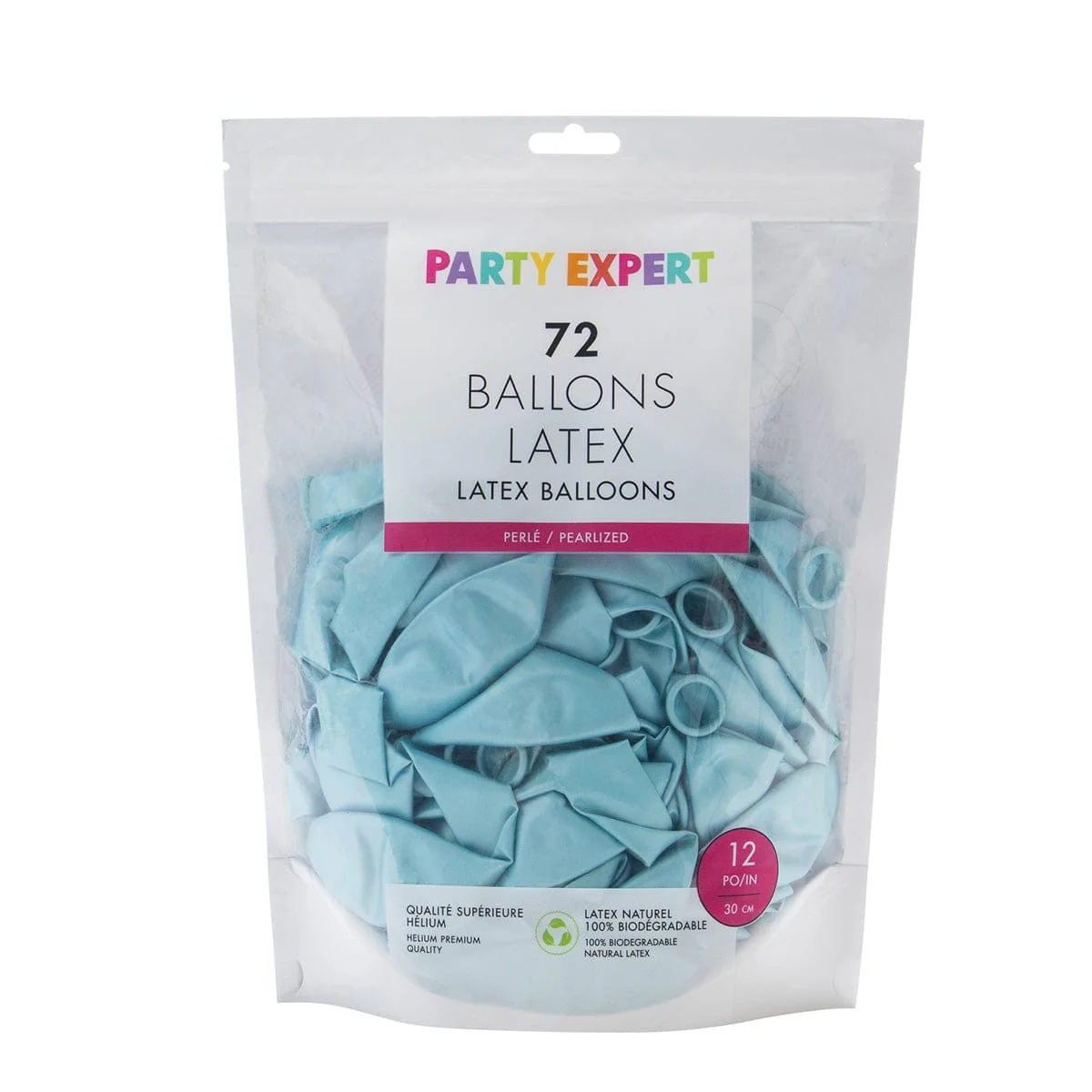 Caribbean Blue Latex Balloon 12 Inches, 72 Count - Image 3