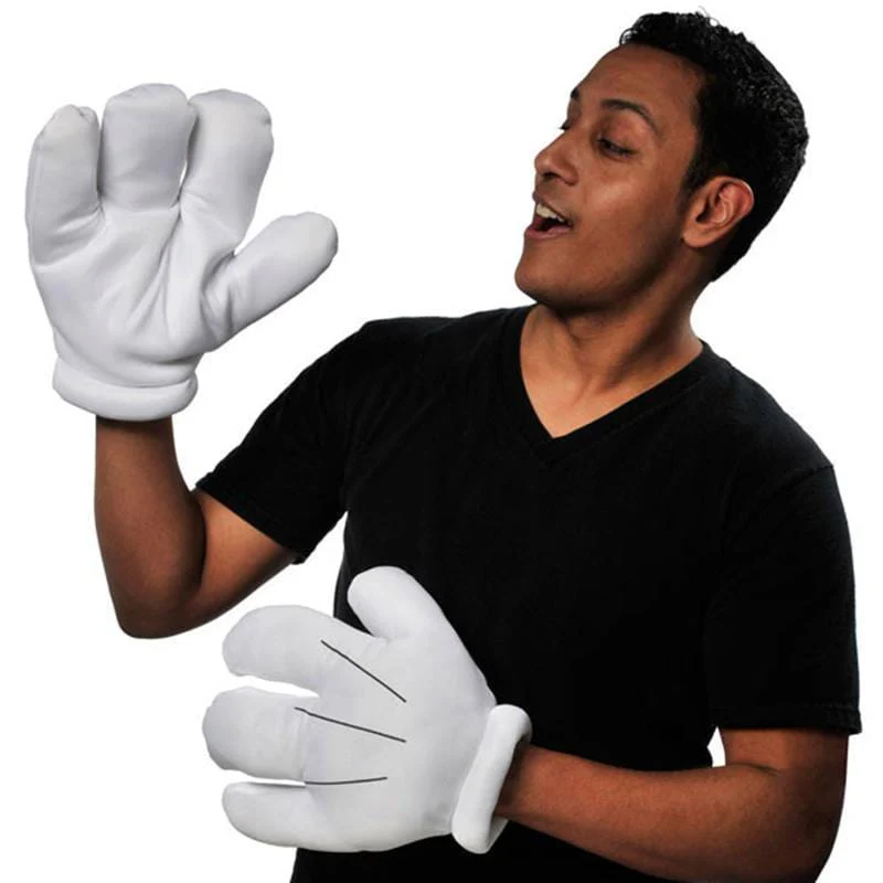 Cartoon hands gloves for adults