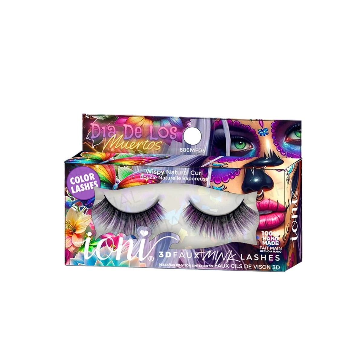 Cateye Purple Eyelashes, 1 Count