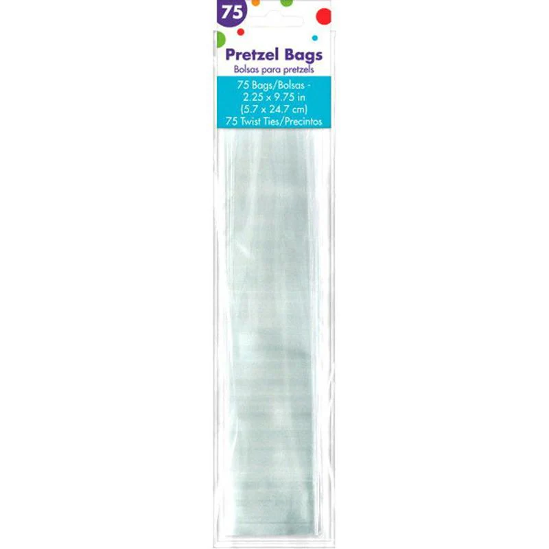 Cello Pretzel Bags 9.75 X 2.25 In. 75/pkg