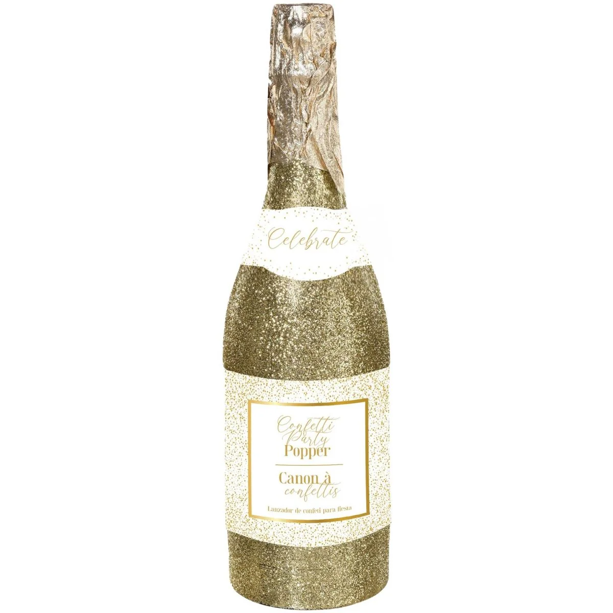Champagne Bottle Confetti Popper, 1 Count