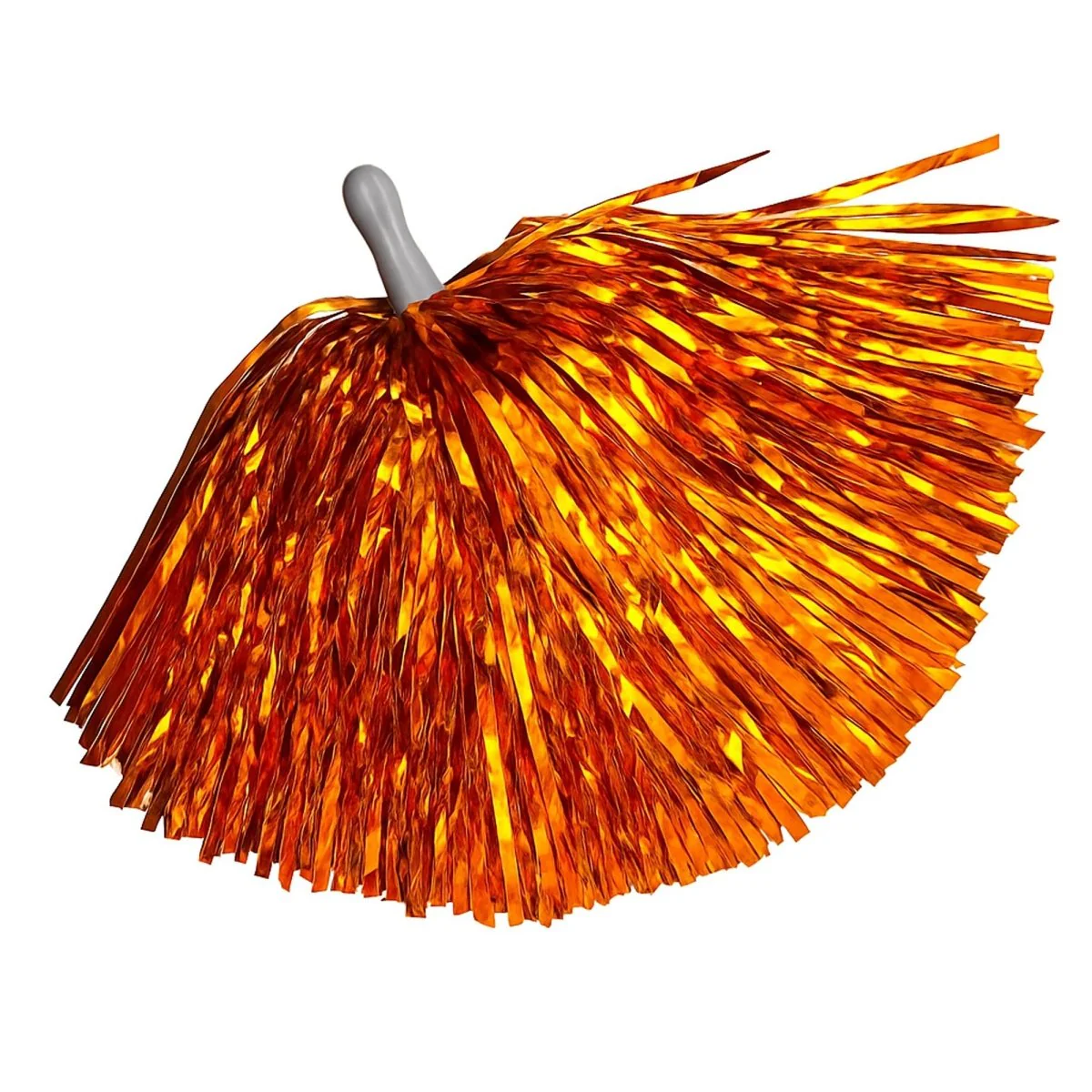 Cheerleading Pom Poms, Orange, 2 Count