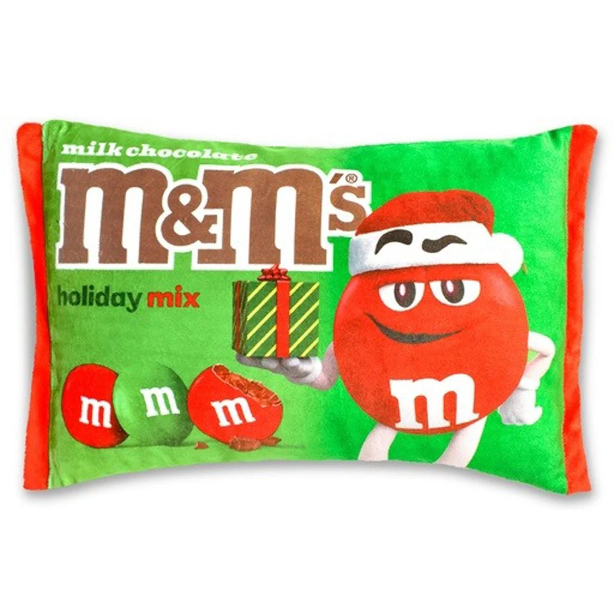 Christmas Chocolate M&M Packaging Plush, 14 Inches, 1 Count - Image 2