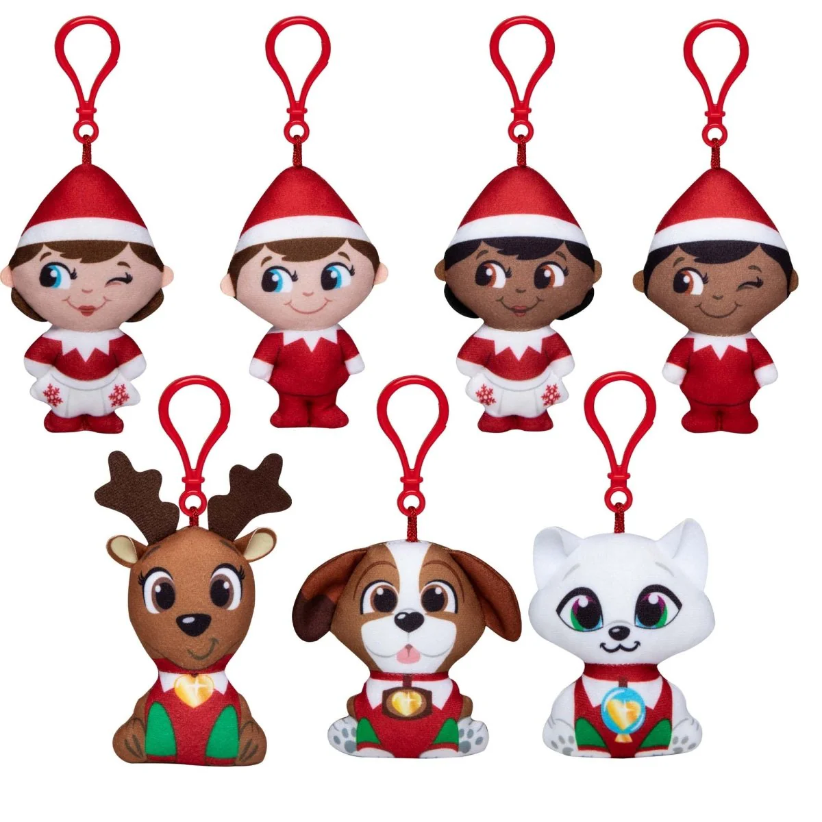 Christmas Elf Pets Mini Plush with Clips, Assortment, 1 Count - Image 2