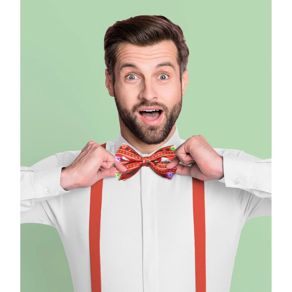 Christmas Flashing Bowtie, Assortment, 1 Count - Image 6