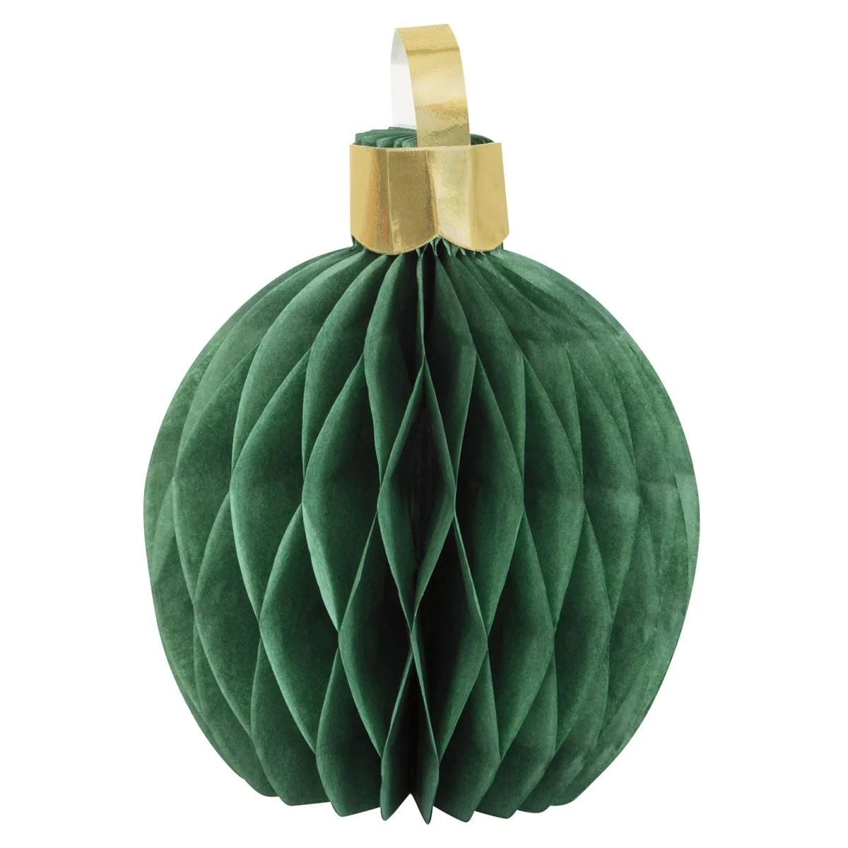 Christmas Ornament Honeycomb Centerpieces, Red and Green, 5 Count - Image 2