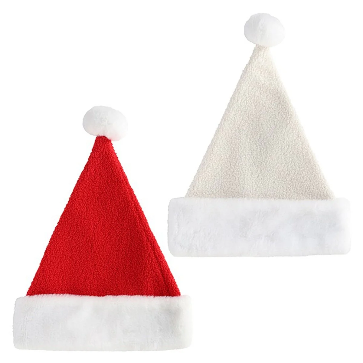 Christmas Plush Santa Hat, Assortment, 1 Count