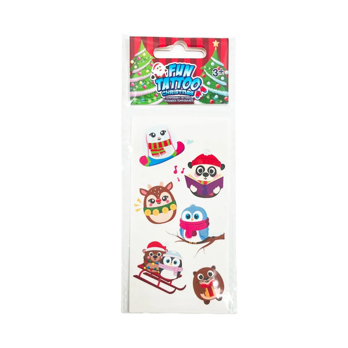 Christmas Temporary Tattoo Sheet, Assortment, 1 Count - Image 6