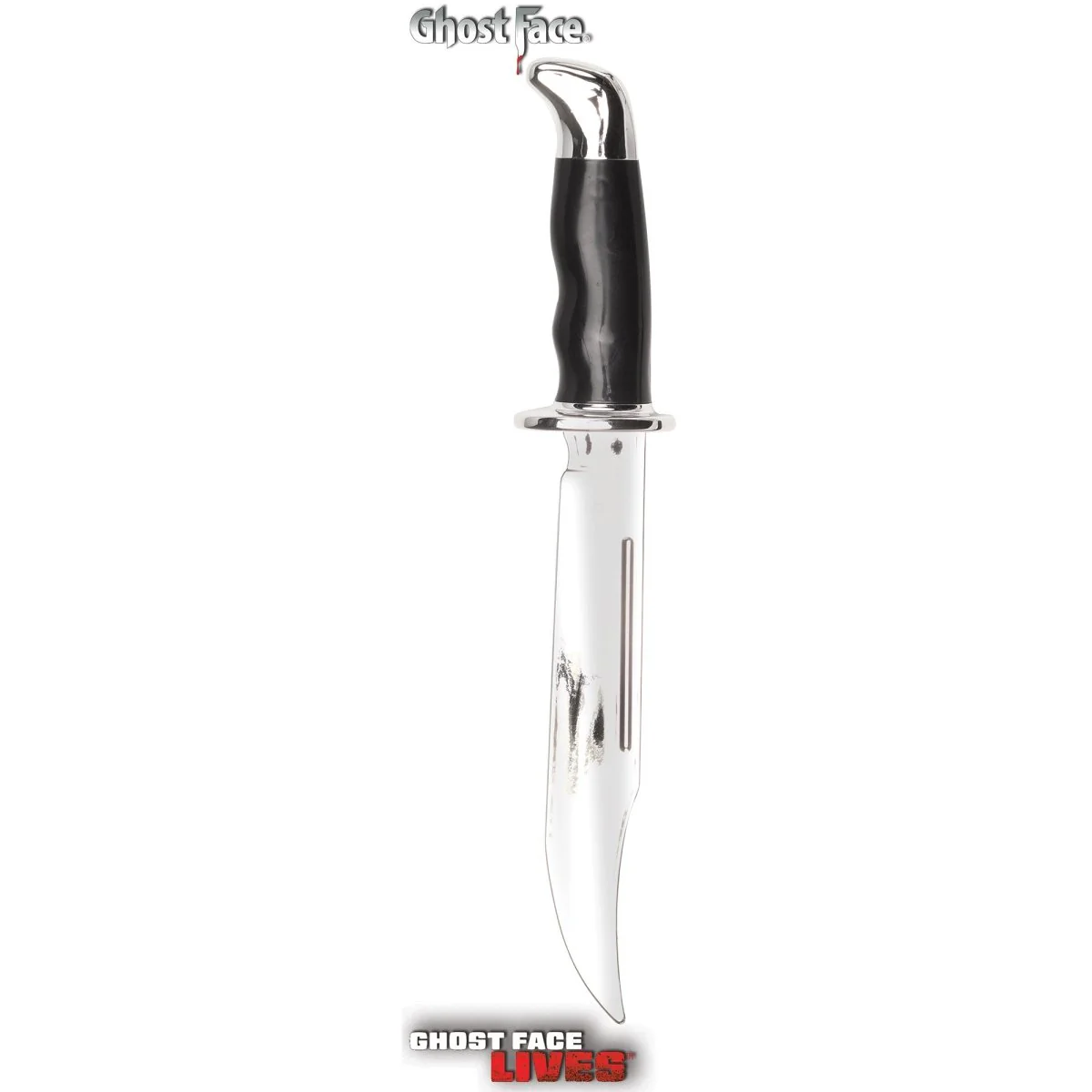 Chrome Bowie Knife, Ghost Face, 13 Inches, 1 Count