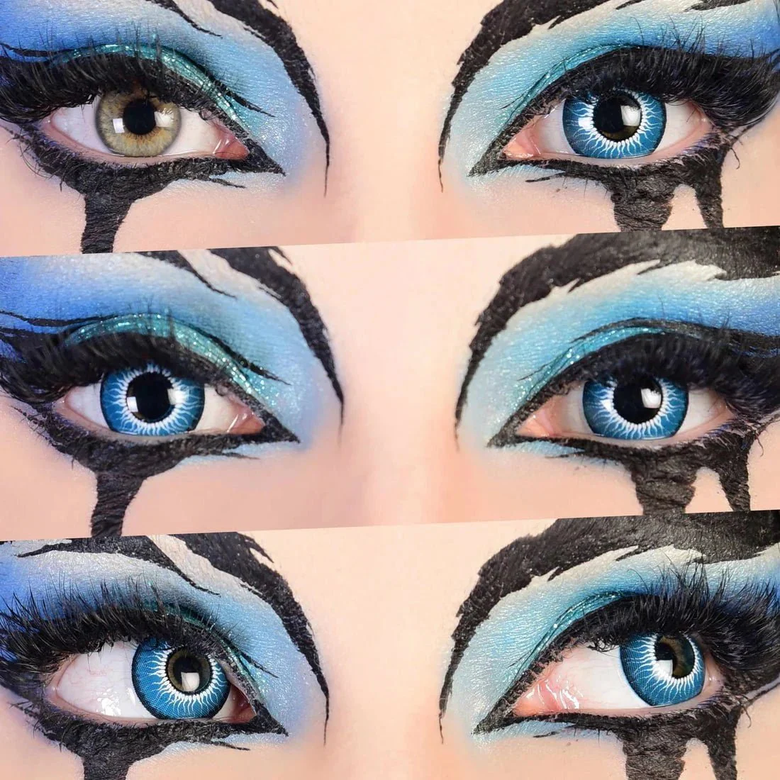PRIMAL® Chucky - Vivid Blue Coloured Contact Lenses, 3 months usage - Image 5