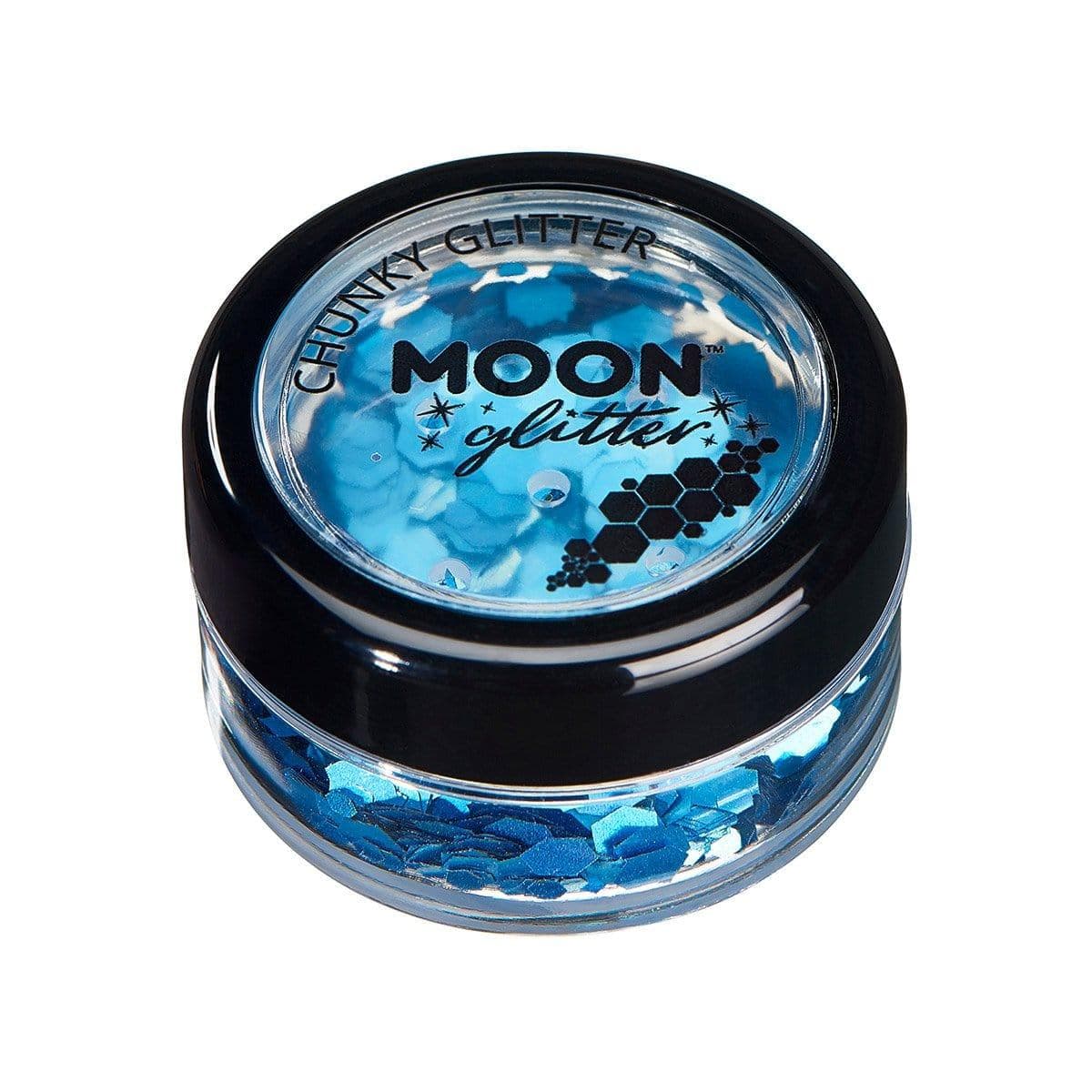 Moon blue chunky holographic glitter