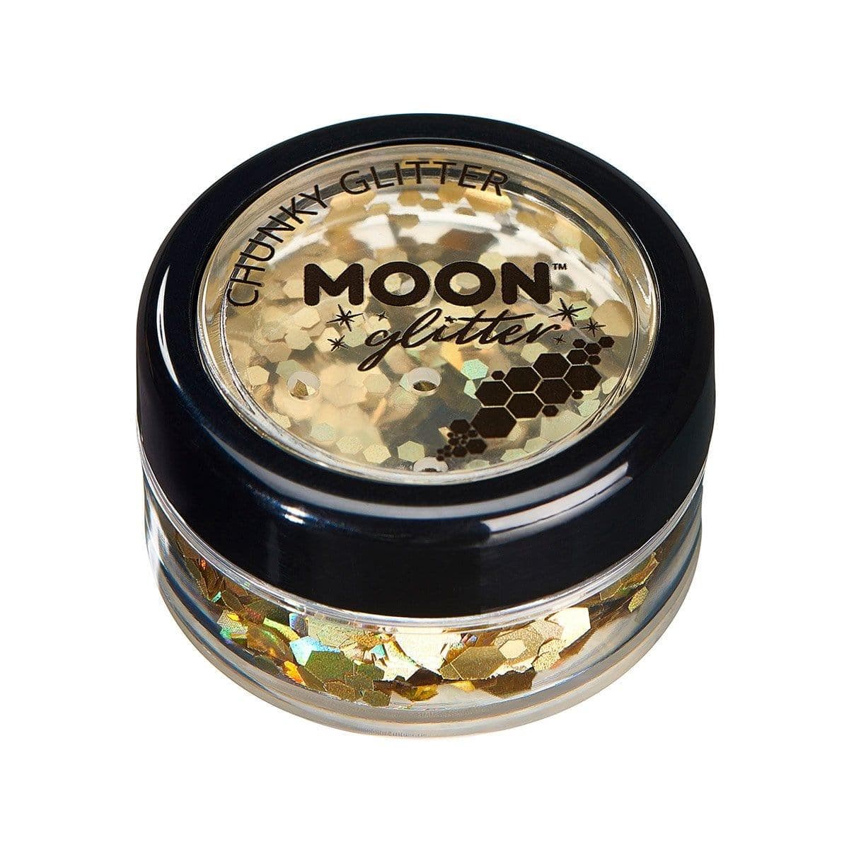 Moon gold chunky holographic glitter