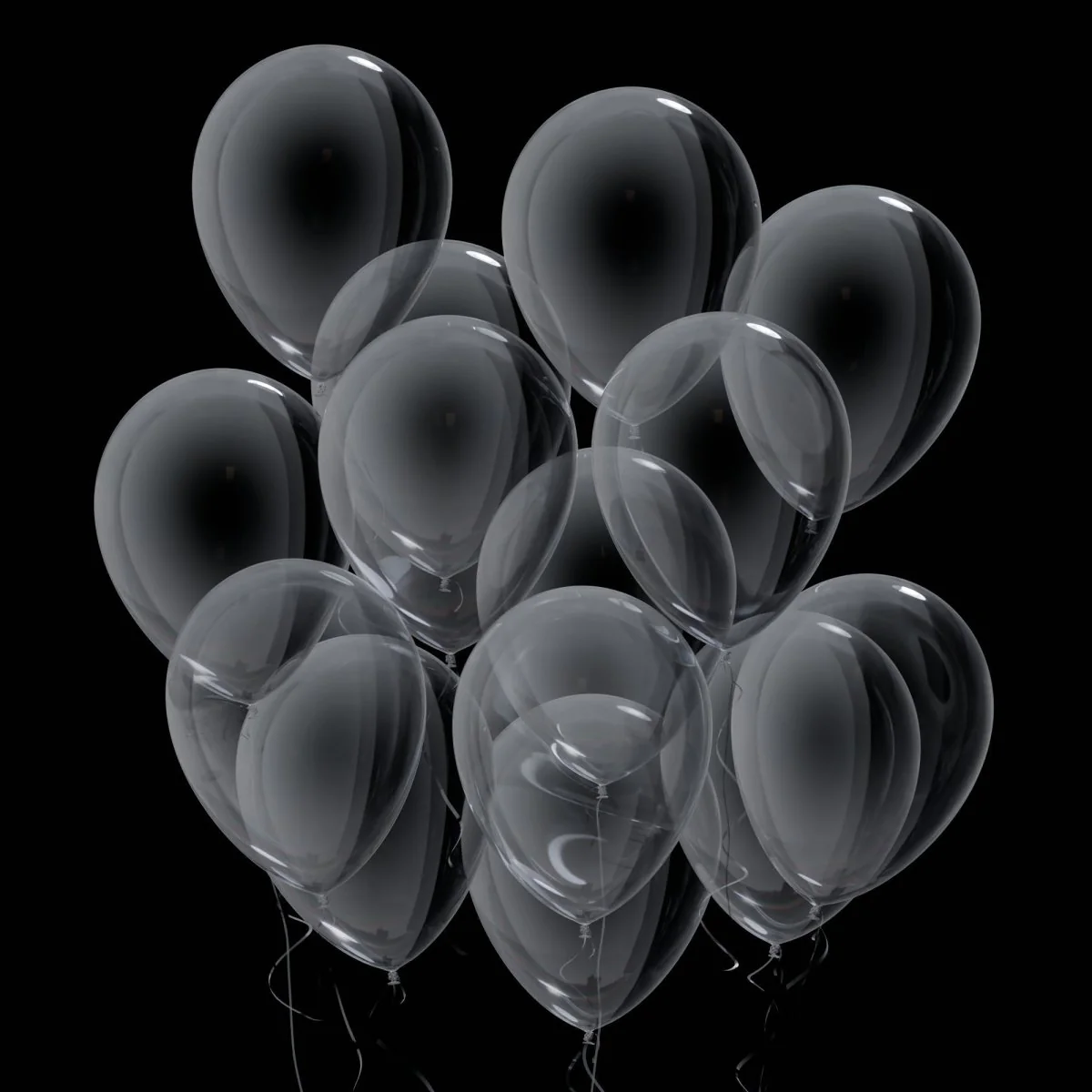 Clear Latex Balloon 12 Inches, 72 Count