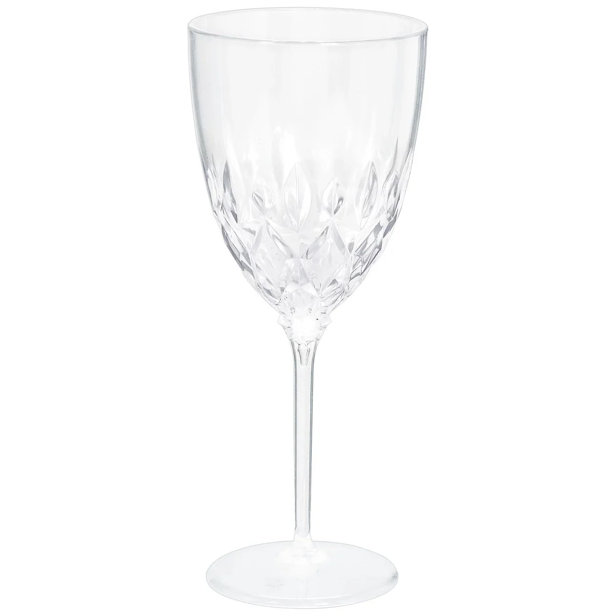 Clear Premium Crystal Look PET Plastic Wine Goblet, 20 Count
