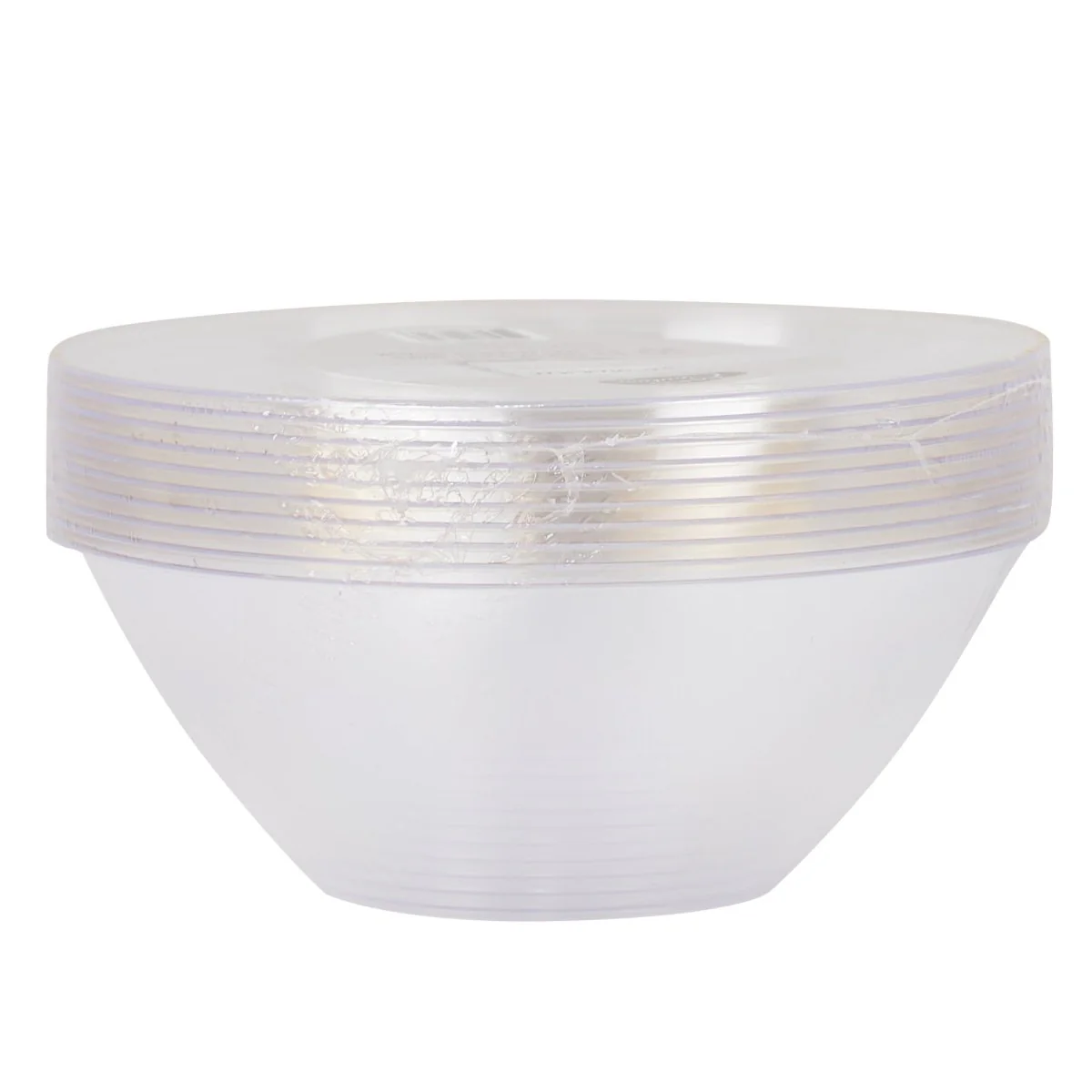 Clear Premium Quality Bowls with Gold Rim, 6 oz, 10 Count - Image 2
