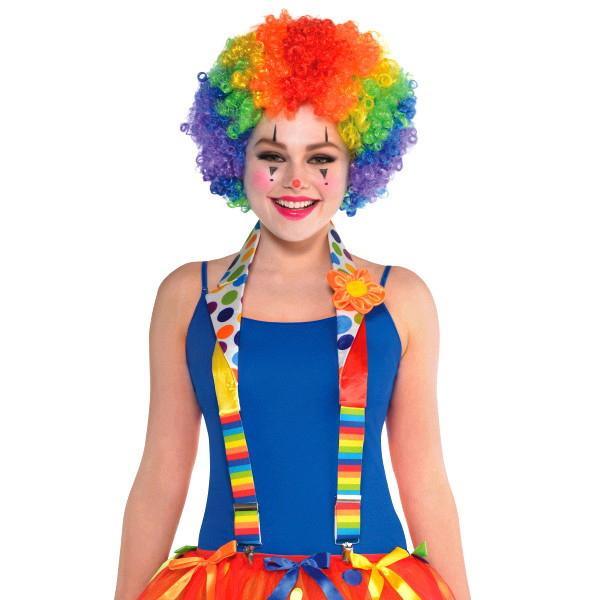 Clown deluxe suspenders for adults