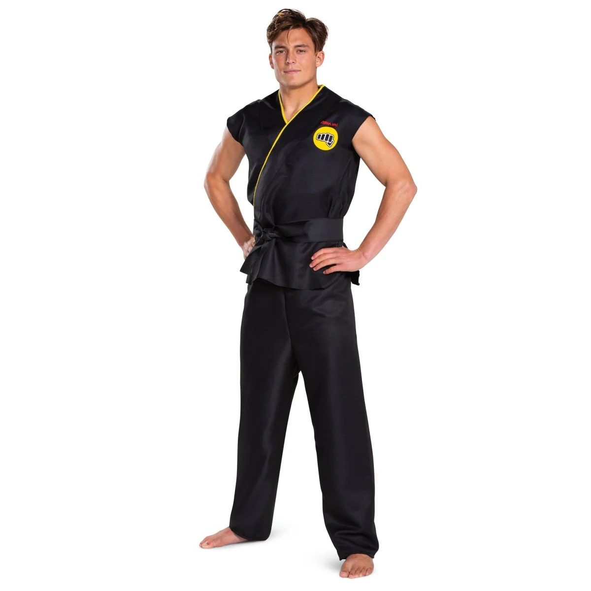 Cobra Kai Classic Costume for Adults, Top, Pants and Belt - Image 2