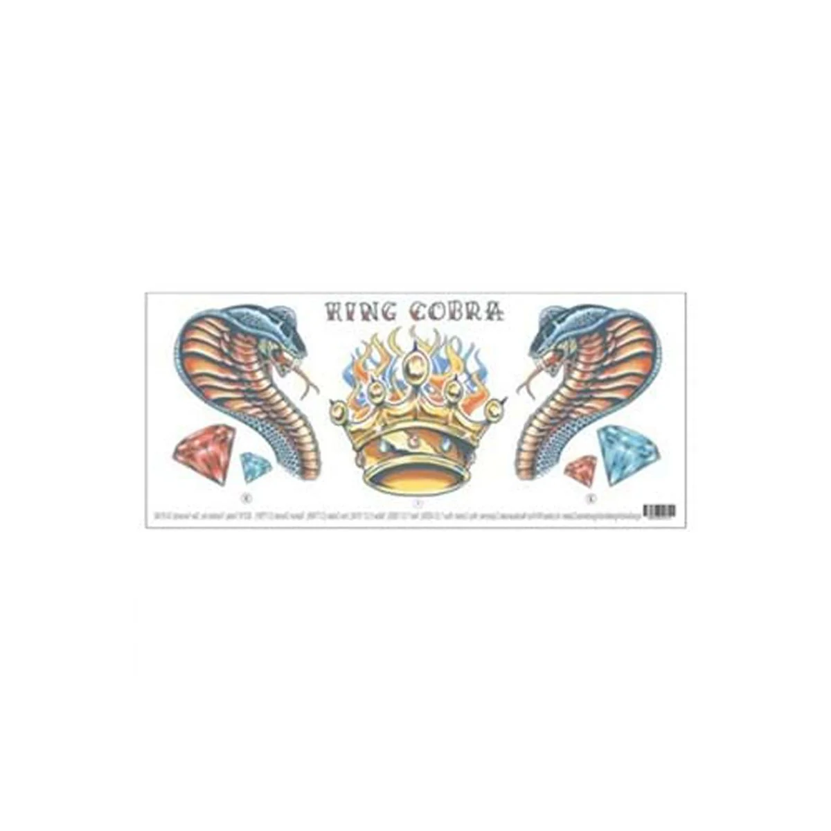 Cobra Neck Temporary Tattoos - Image 2