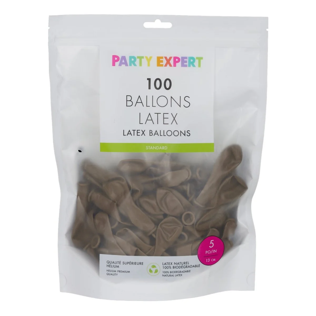 Coffee Brown Latex Balloon 5 Inches, 100 Count - Image 2