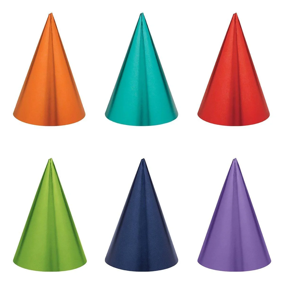 Cone Hat 12/pkg - Rainbow