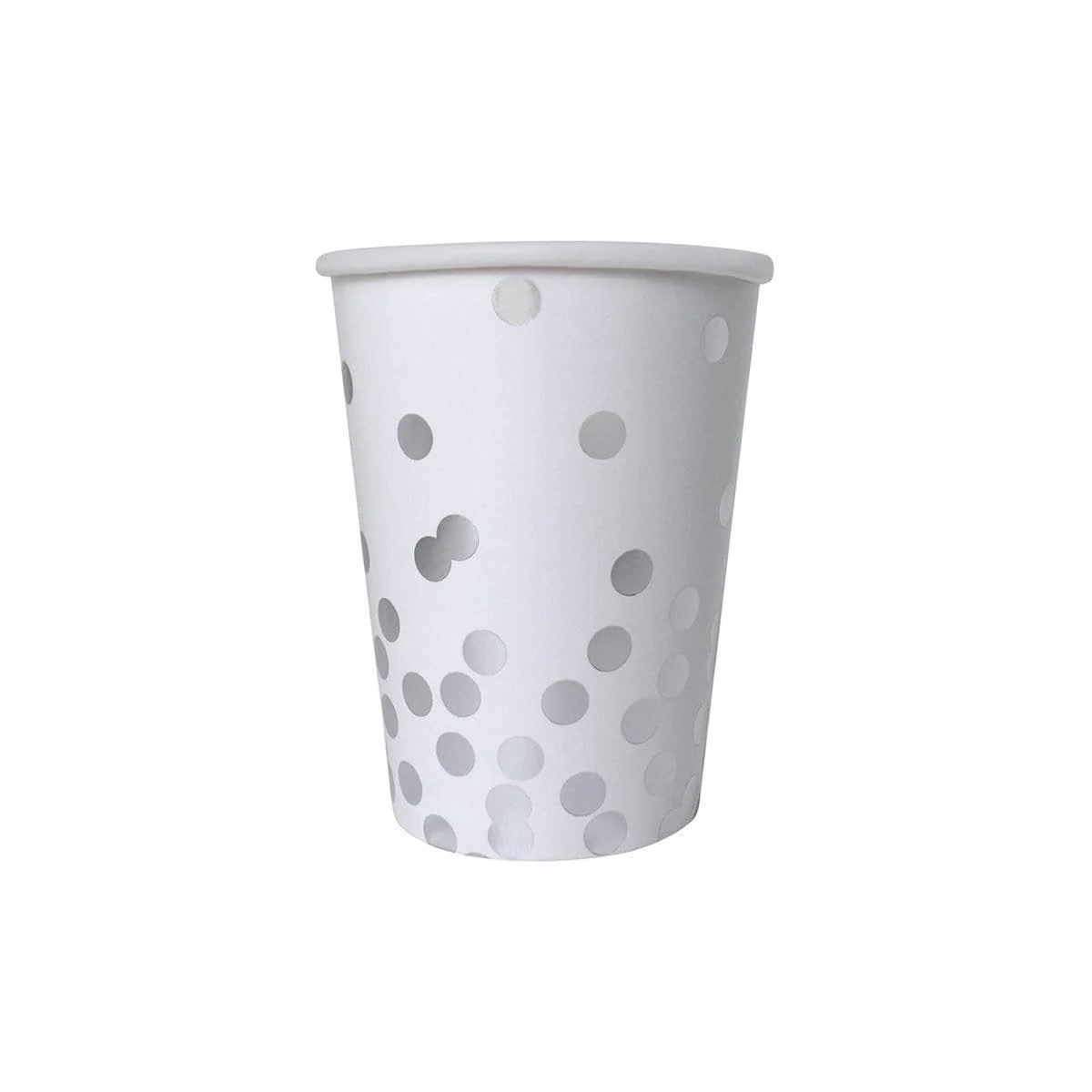 Confetti Cups 9 oz. - Silver - 8/pk