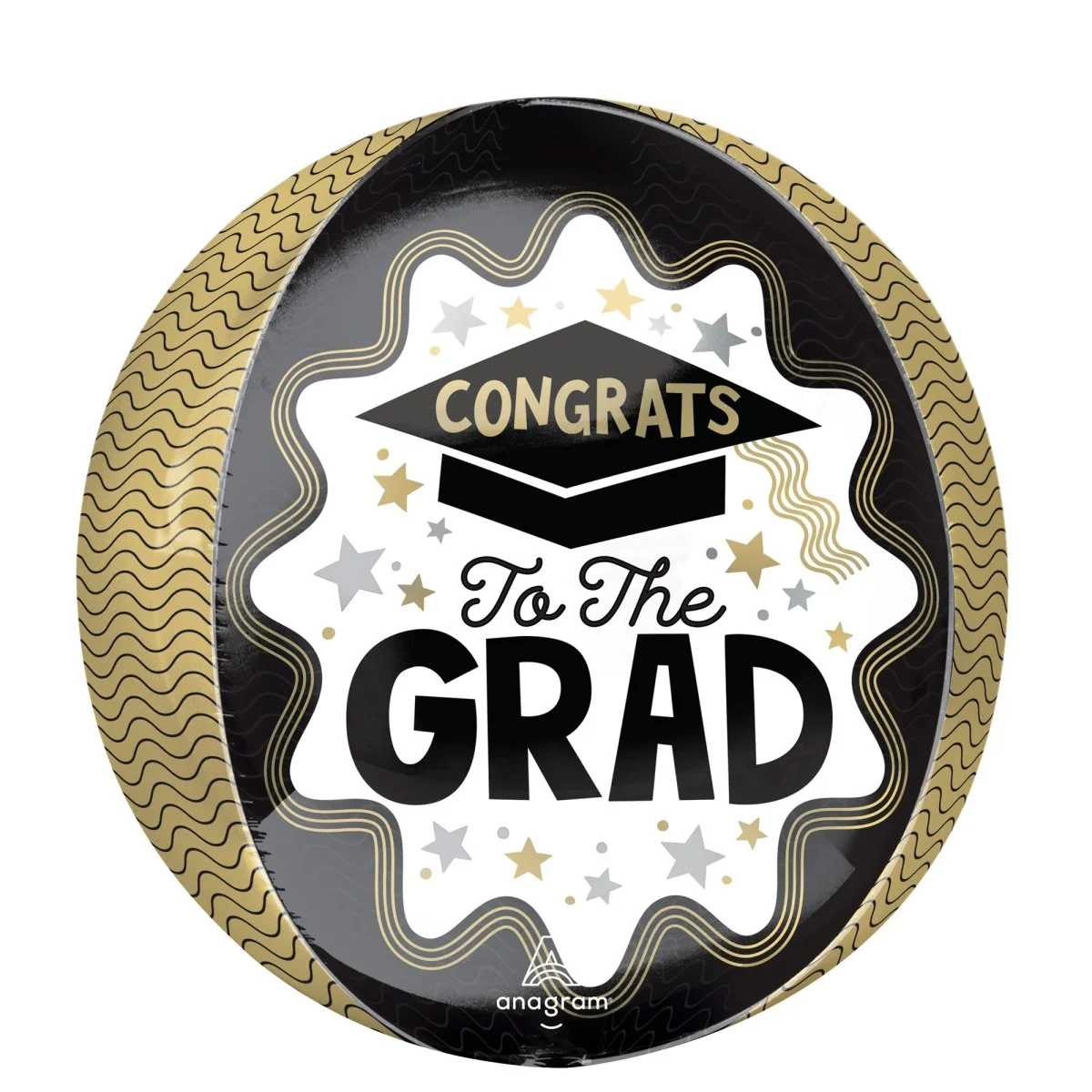 'Congrats to the Grad' Orbz Balloon, 15 Inches, 1 Count