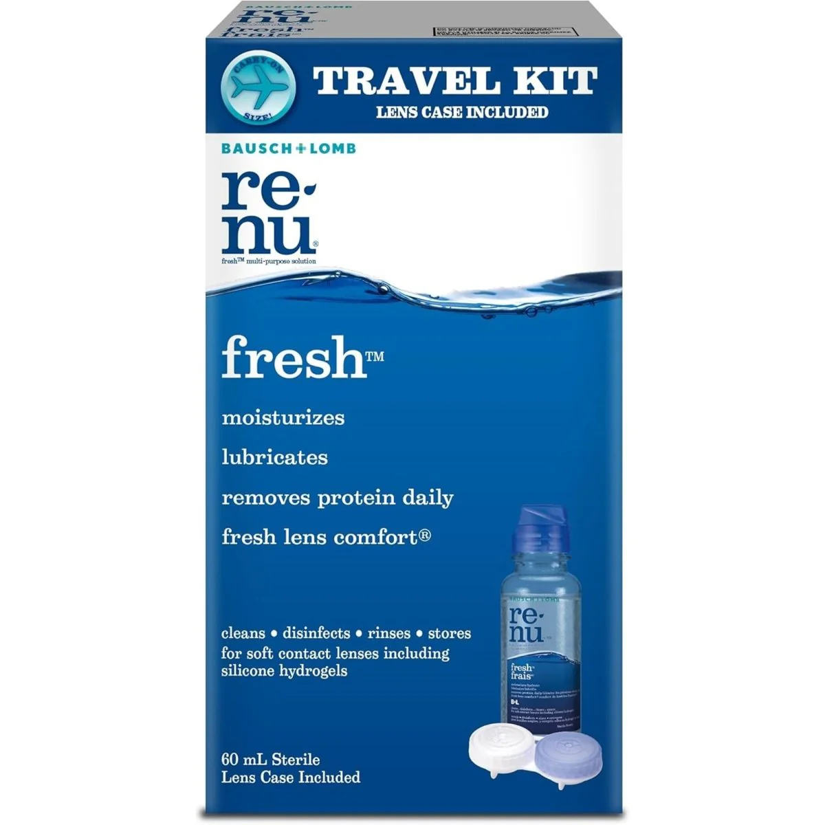 Contact Lens Solution with Case, 60 ml, 1 Count - Image 2