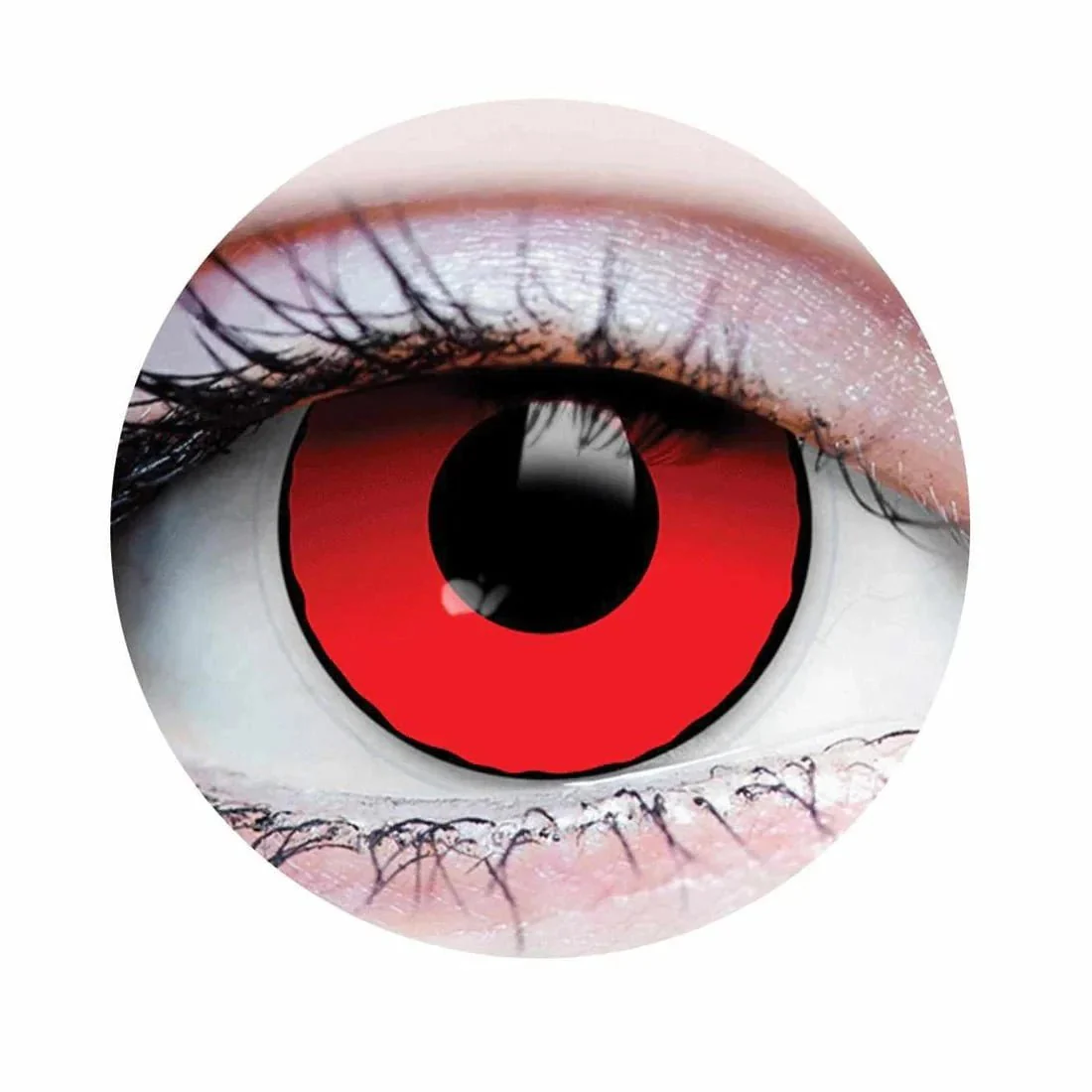 PRIMALĀ® Blood Eyes - Red and Black Coloured Contact Lenses, 3 months usage