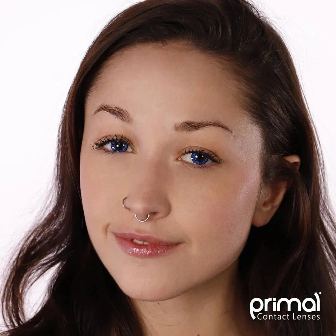 PRIMAL® Enchanted Azure - Blue Coloured Contact Lenses, 3 months usage - Image 5