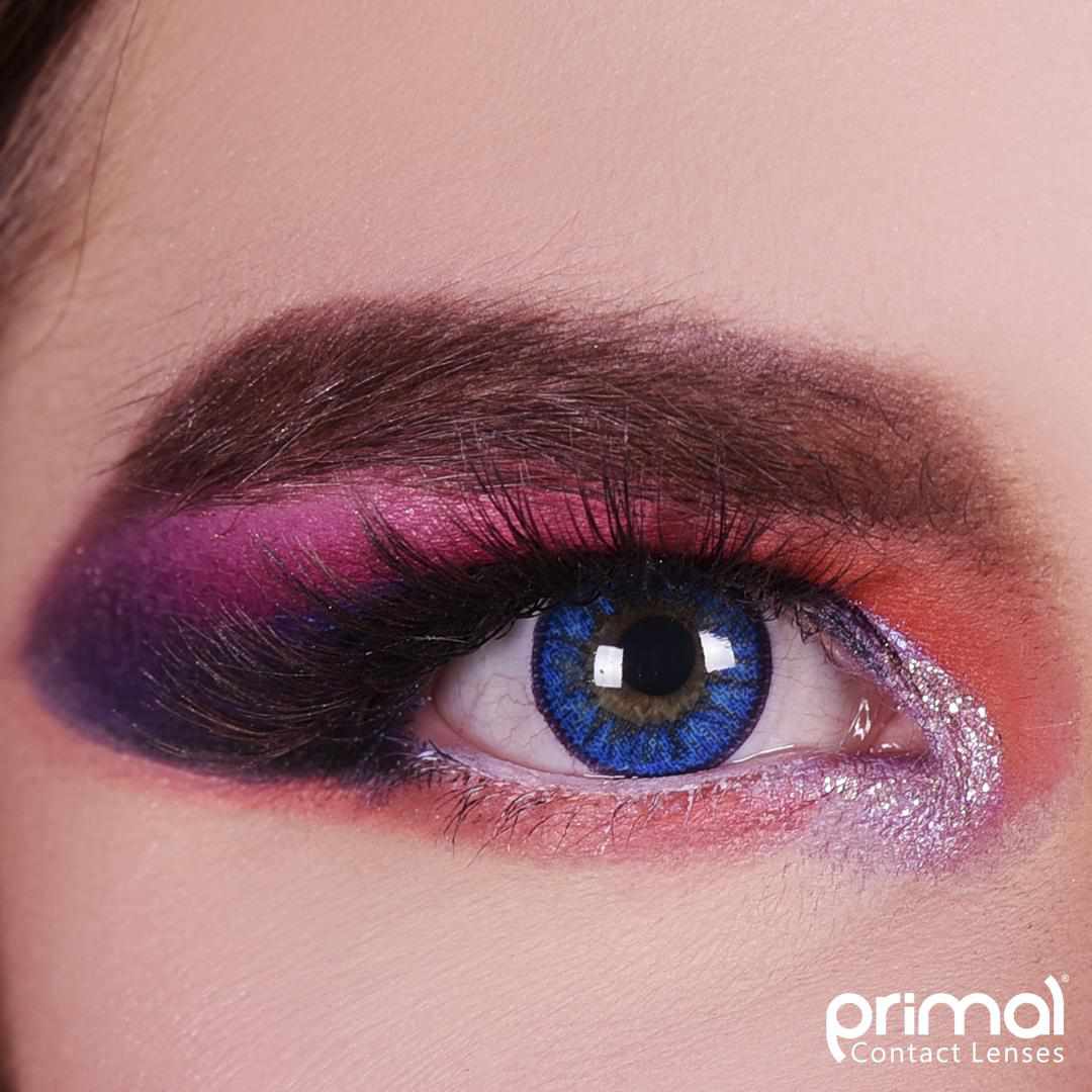 PRIMAL® Enchanted Azure - Blue Coloured Contact Lenses, 3 months usage - Image 8