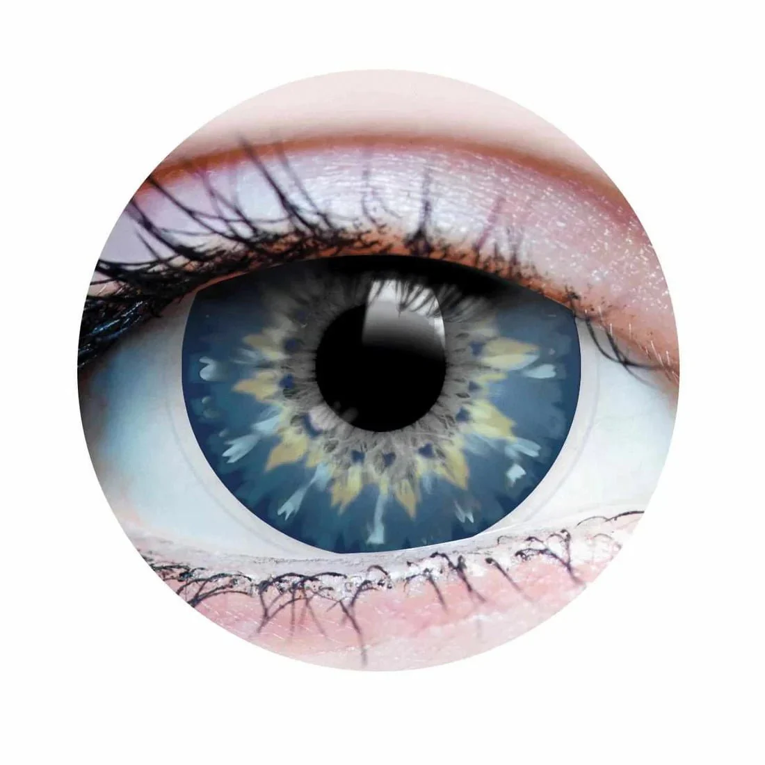 PRIMALĀ® Ethereal Sapphire - Blue Coloured Contact Lenses, 3 months usage