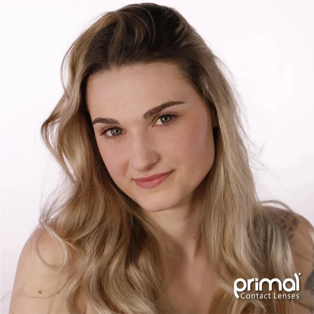 PRIMAL® Twilight Hazel - Brown Coloured Contact Lenses, 3 Months Usage - Image 5