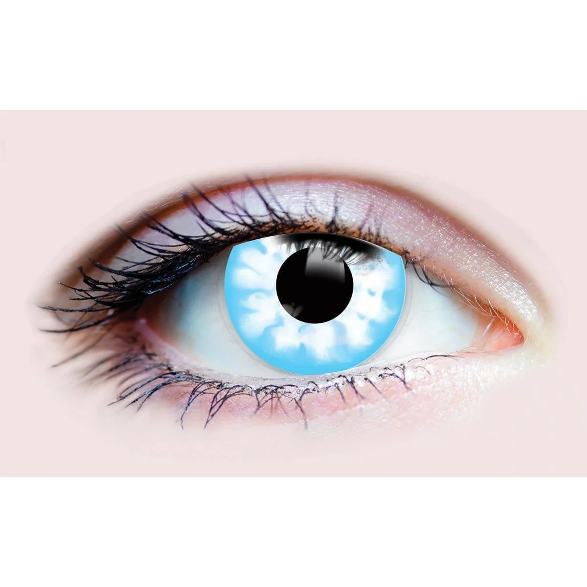 PRIMAL® Night King - White and Blue Coloured Contact Lenses, 3 months usage - Image 2