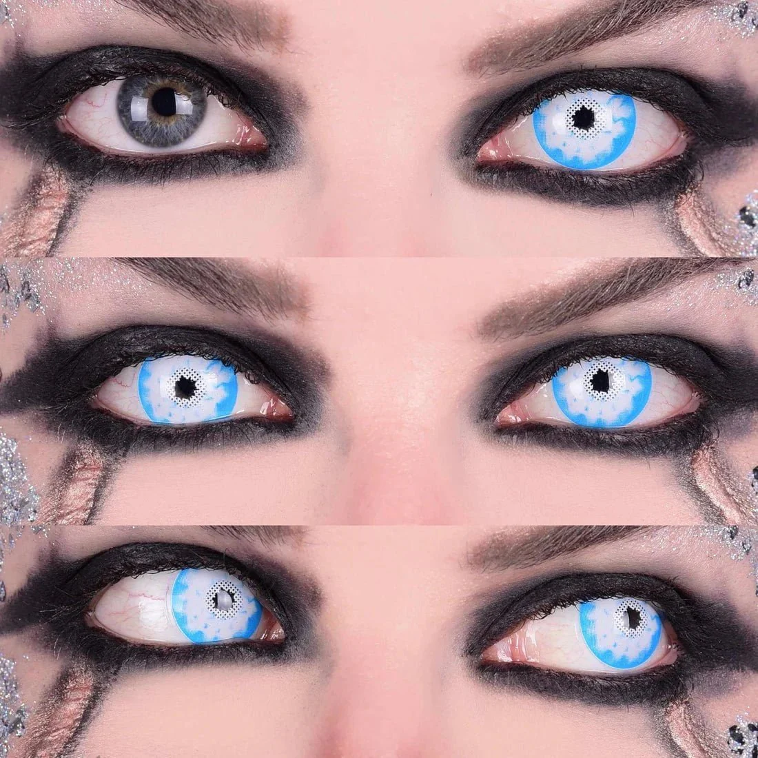PRIMAL® Night King - White and Blue Coloured Contact Lenses, 3 months usage - Image 5