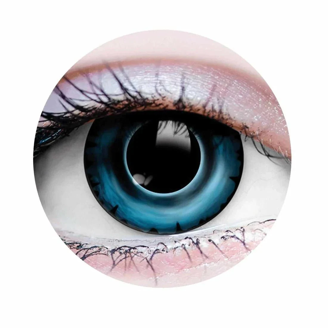 PRIMALĀ® Piranha I - Blue Coloured Contact Lenses, 3 months usage