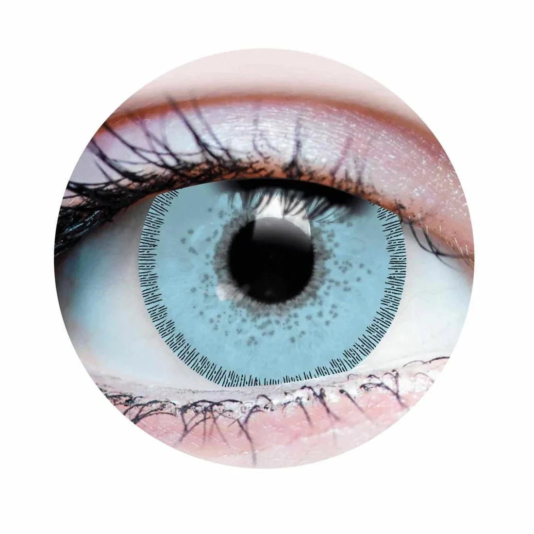 PRIMAL® Charm Sapphire - Blue Coloured Contact Lenses, 3 months usage
