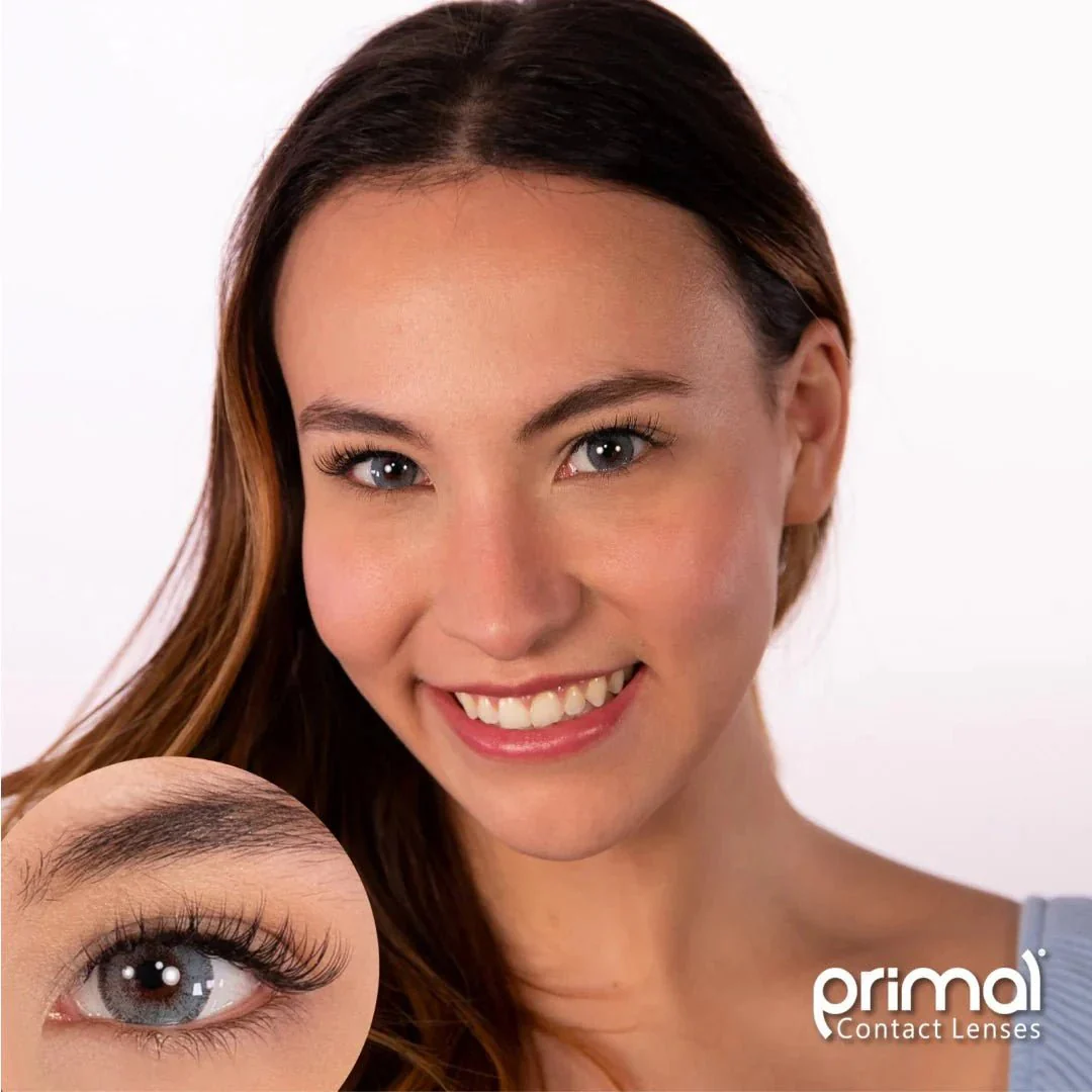 PRIMAL® Charm Sapphire - Blue Coloured Contact Lenses, 3 months usage - Image 3