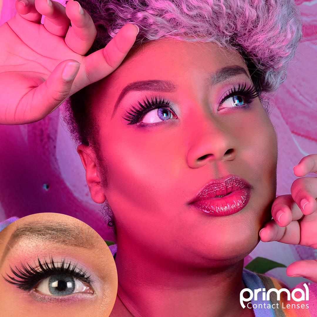 PRIMAL® Charm Sapphire - Blue Coloured Contact Lenses, 3 months usage - Image 6