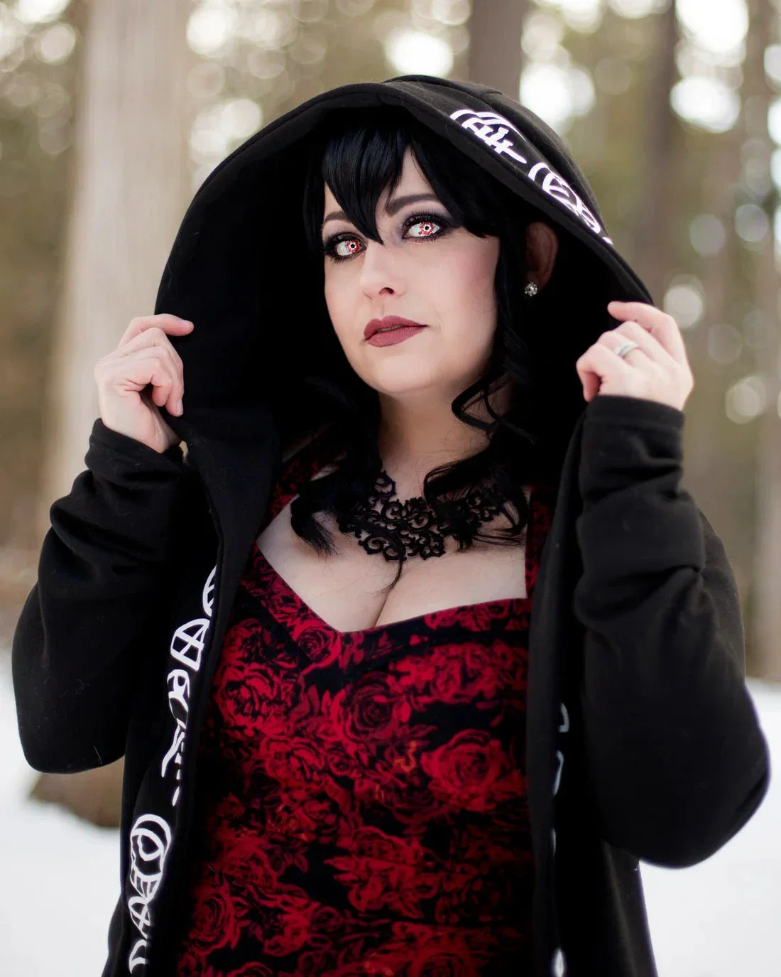 PRIMAL® Shatter - Red and Black Coloured Contact Lenses, 3 Months Usage - Image 7