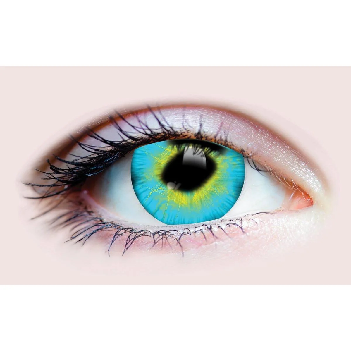 PRIMAL® Strange - Green And Blue Cosplay Coloured Contact Lenses, 3 months usage - Image 2