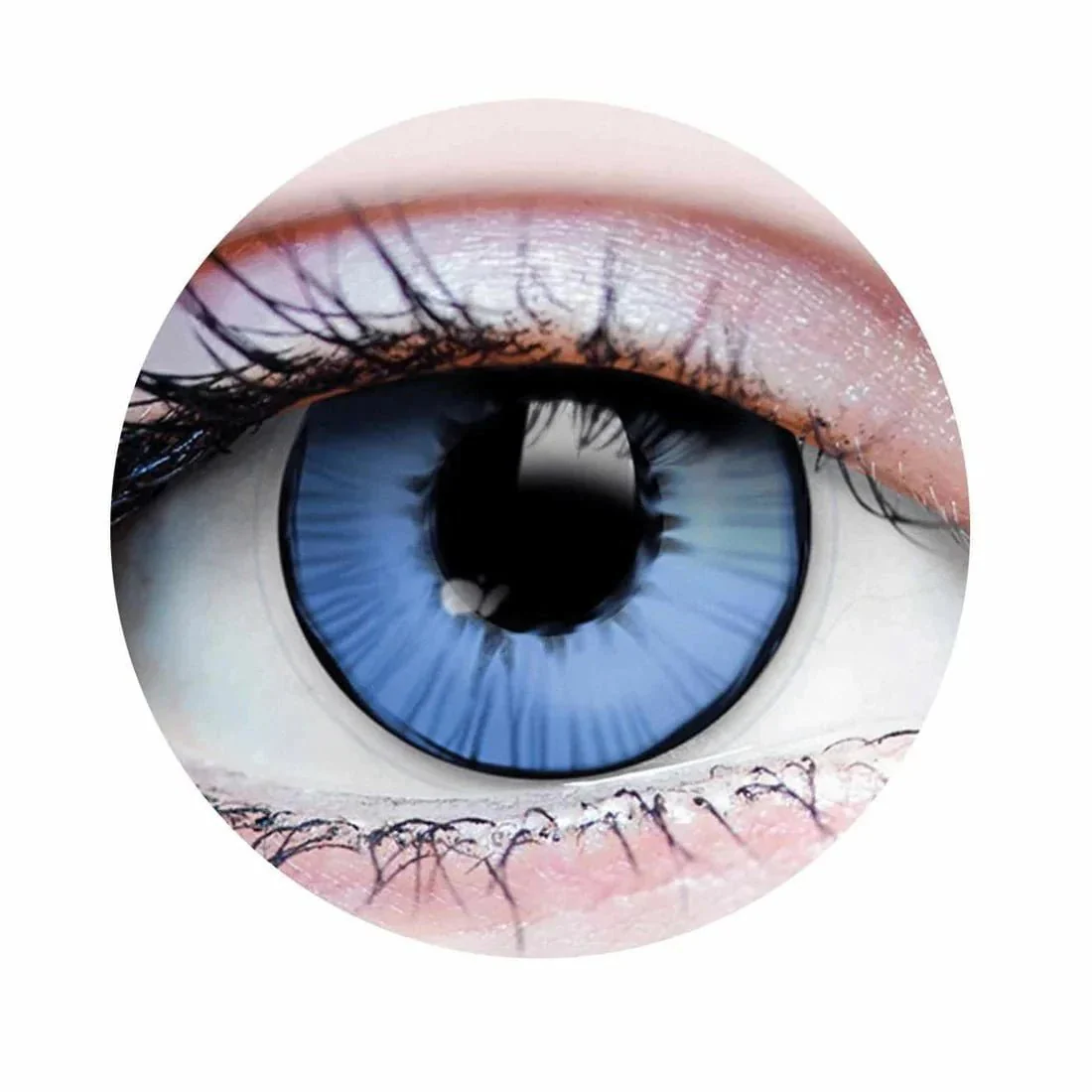 PRIMAL® Superhero - Blue Coloured Contact Lenses, 3 months usage