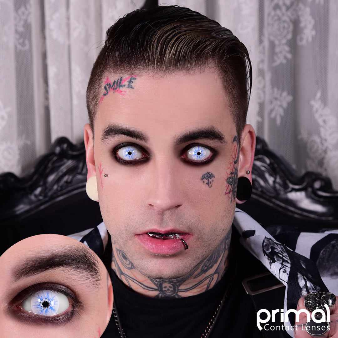 PRIMAL® Thor - White Coloured Contact Lenses, 3 months usage - Image 4