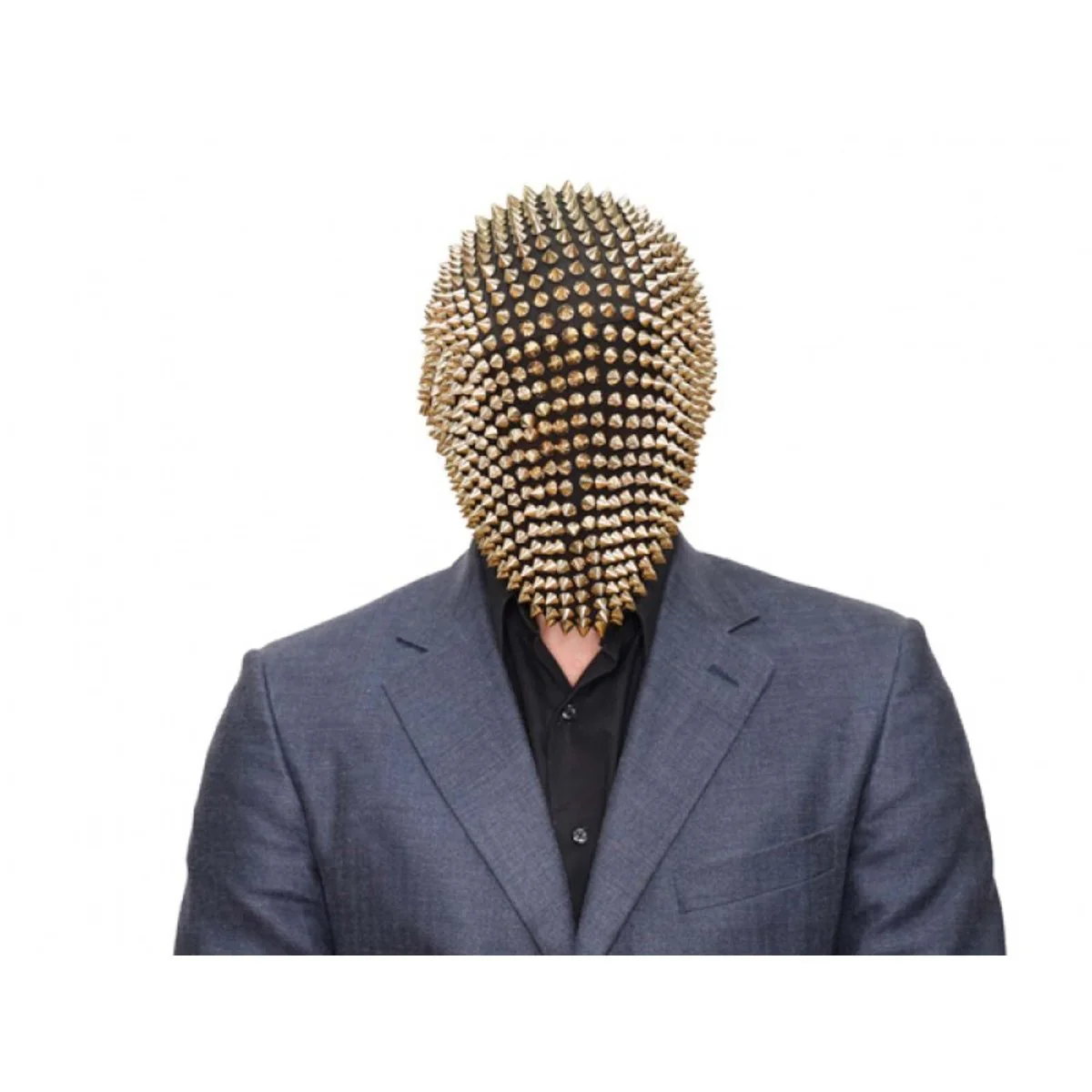Gold Rhinestone Mask for Adults, 1 Count - Image 3