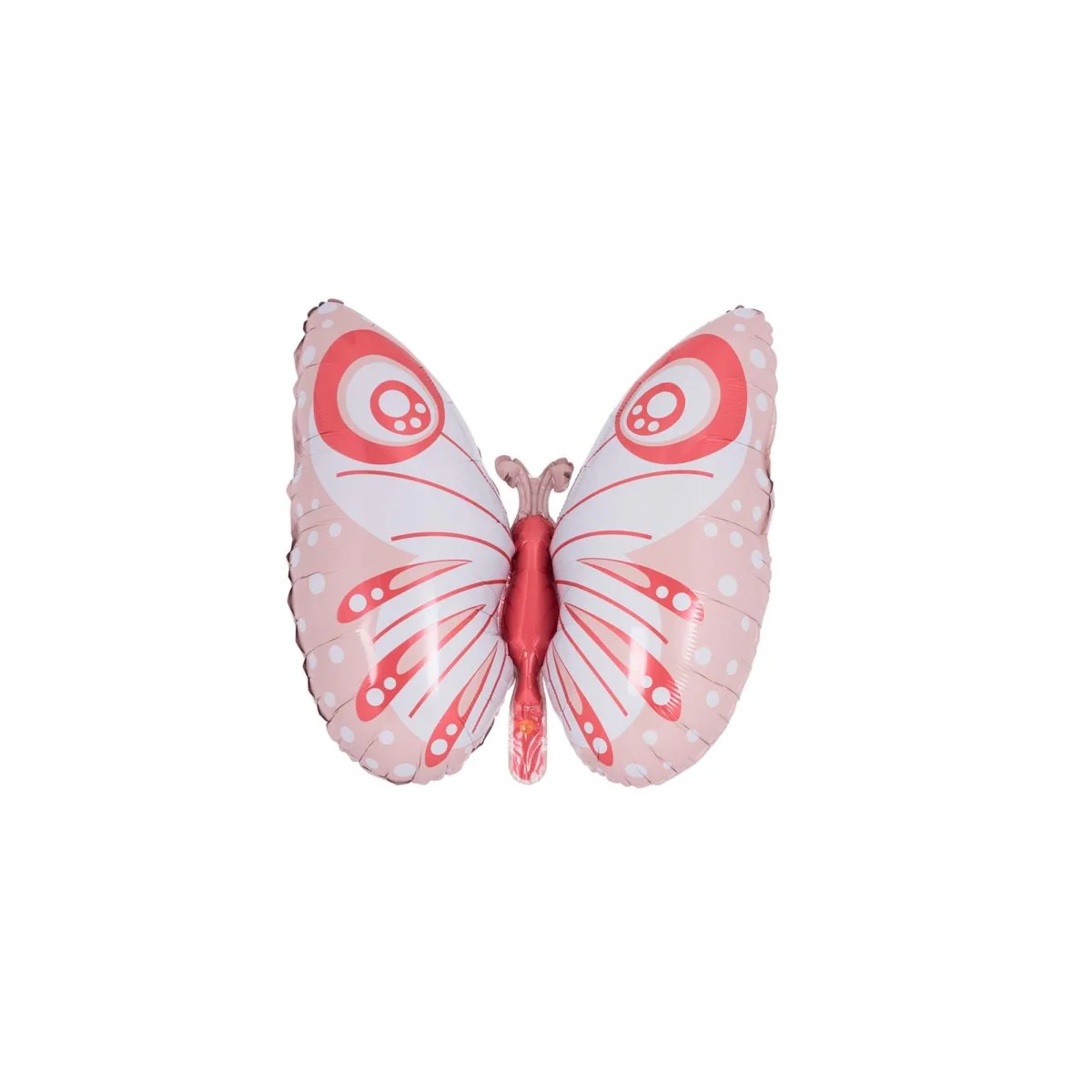 Coral Butterfly Shaped Foil Balloon, 20 Inches, 1 Count